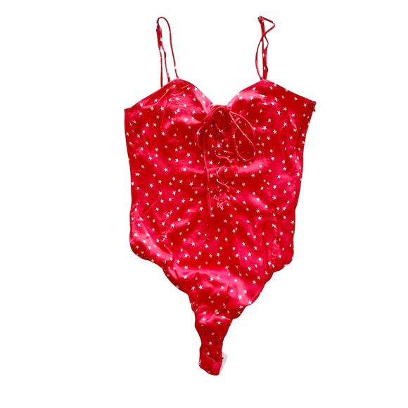 Zara Red Star Print Bodysuit - Picture 1 of 10